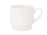 Stohovatelný porcelánový hrnek 11 Oz - bílý